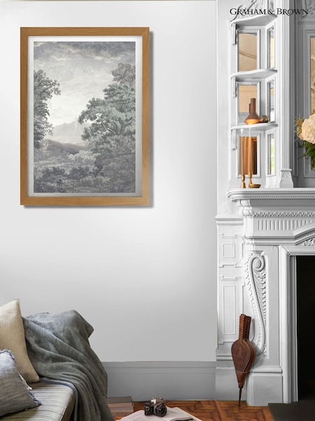 Graham & Brown Sage Sketch Forest Sunset Wood Frame (G11520) | £60