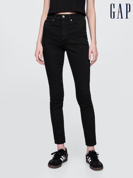 Gap Black High Waisted True Skinny Jeans (G11589) | £55
