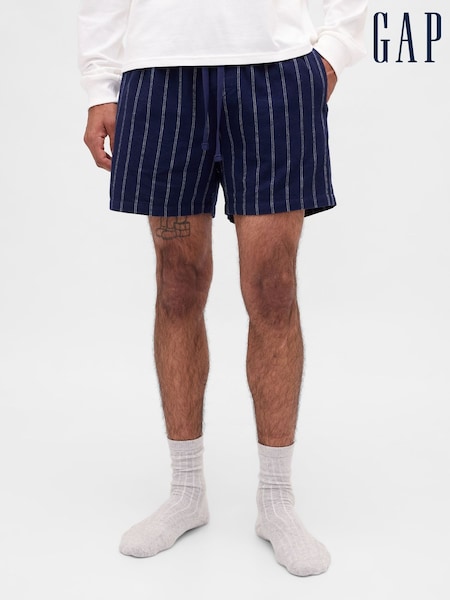 Gap Navy Blue Matching Family Softest Flannel pyjama Boxer Shorts (G11691) | £15