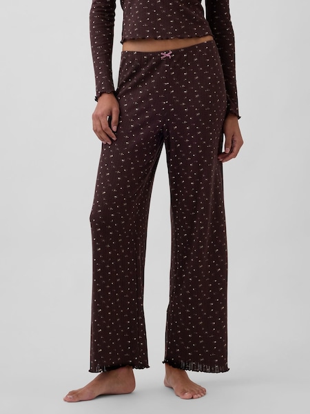 Gap Brown Pointelle Pyjama Bottoms (G11727) | £25