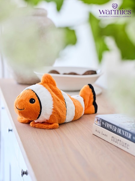 Warmies Orange and White Large Clown Fish Fully Heatable Plush Toy (G11750) | £24