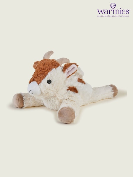 Warmies White Large   Laying Goat  Fully Heatable Plush Toy (G11751) | £24