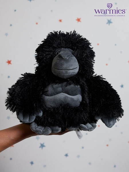 Warmies Black Large Gorilla Fully Heatable Plush Toy (G11752) | £24