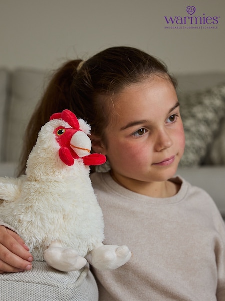 Warmies White Large Hen Fully Heatable Plush Toy (G11757) | £24