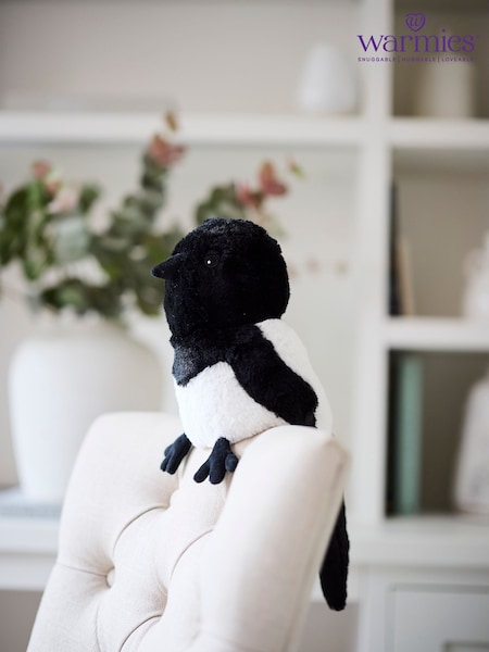 Warmies Black Large Magpie Fully Heatable Plush Toy (G11764) | £24