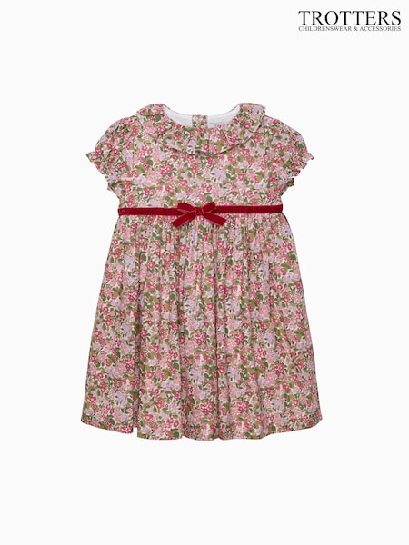 Trotters London Red Hedgerow Willow Dress (G12010) | £92 - £98