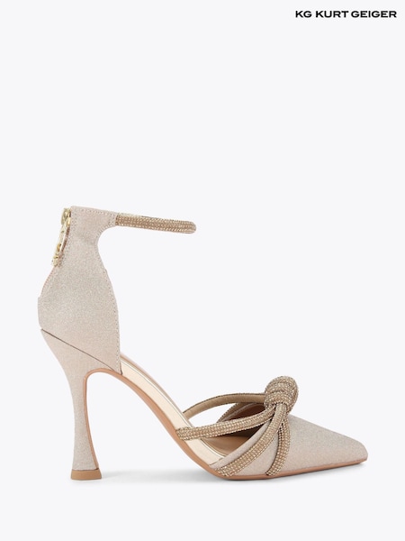 KG Kurt Geiger Gold Gold Ava2 Shoes (G12068) | £99