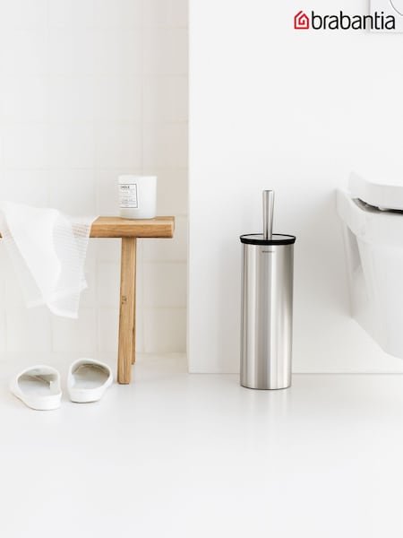 Brabantia Matt Steel Profile Toilet Brush and Holder Set (G12167) | £56