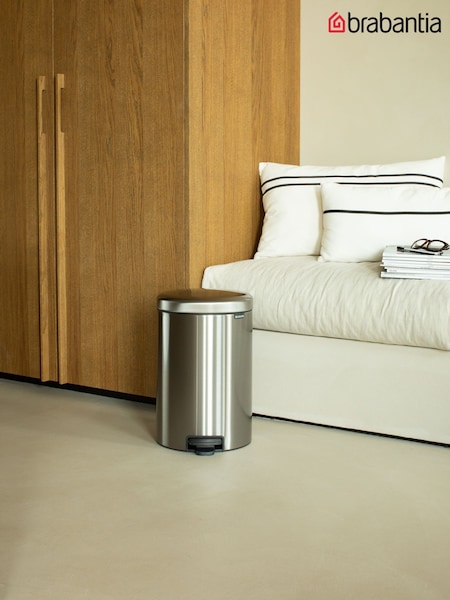 Brabantia Matt Steel Fingerprint Proof NewIcon Pedal Bin 20L (G12169) | £74