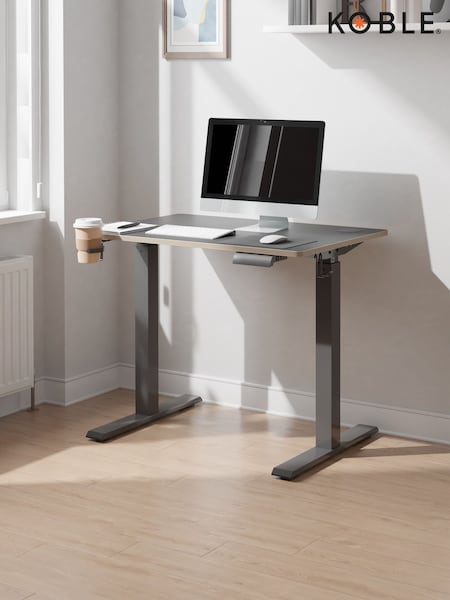 Koble Black Gino Mini Height Adjustable Smart Desk (G12326) | £240