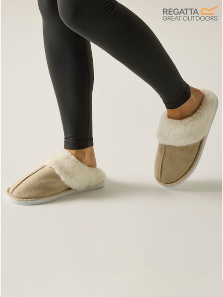 Regatta Brown Tulsy Boxed Cosy Lined Slippers (G12456) | £30