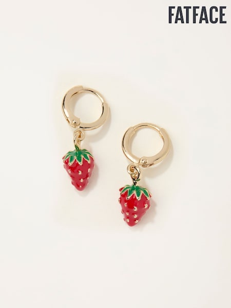 FatFace Red Strawberry Drop Earrings (G12463) | £10.50