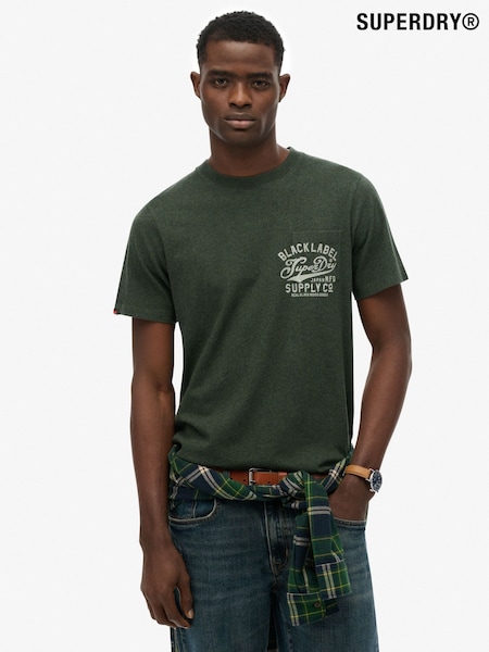 Superdry Green Industrial Relaxed T-Shirt (G12567) | £27