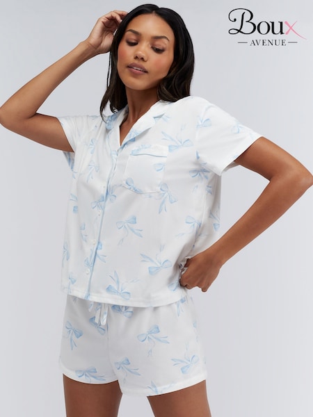 Boux Avenue Bow & Heart Shortie Pyjamas In A Bag (G12600) | £36