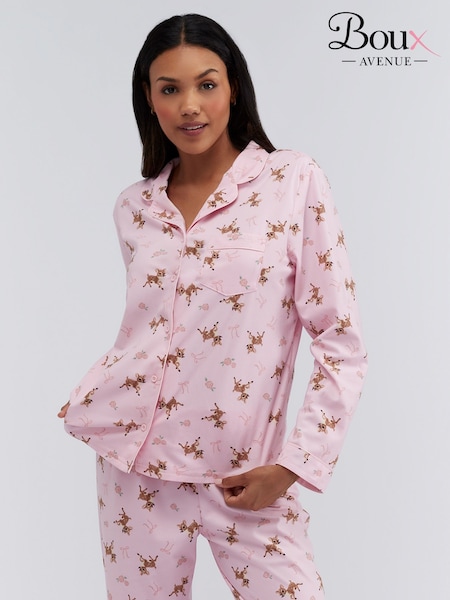 Boux Avenue Bow Gingham Cotton Pyjama In A Bag (G12611) | £40