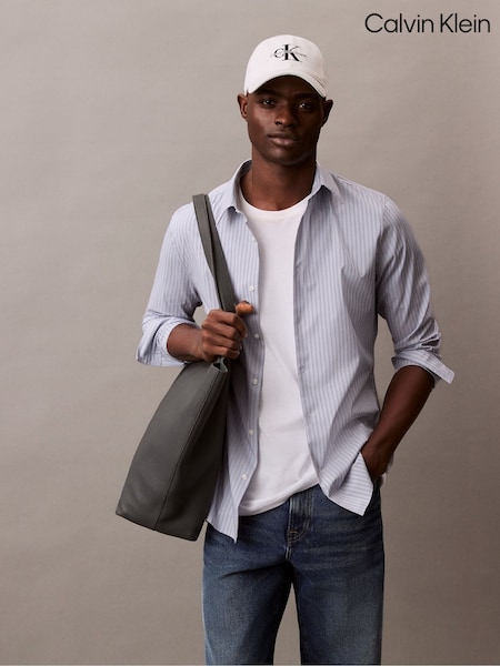Calvin Klein White Twill Logo Cap (G13098) | £40