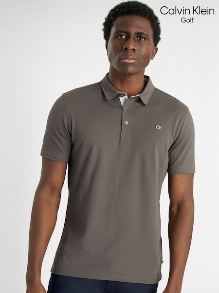 Calvin Klein Golf Grey Uni Polo Shirt (G13103) | £35