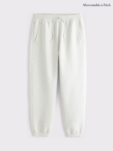 YPB Abercrombie & Fitch Ash Grey Neo KNIT MAX Cinched Bottom Joggers (G13233) | £67
