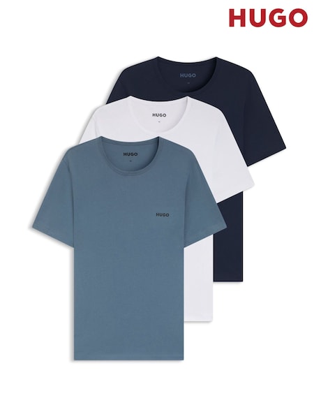 HUGO White T-Shirts 3 Pack (G13293) | £49