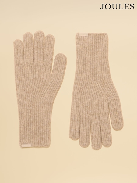 Oatmeal - Joules Fine Knit Gloves