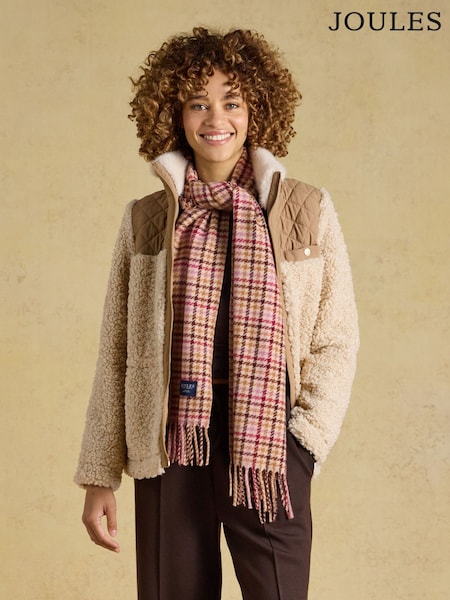 Berry Houndstooth - Joules Langtree Scarf
