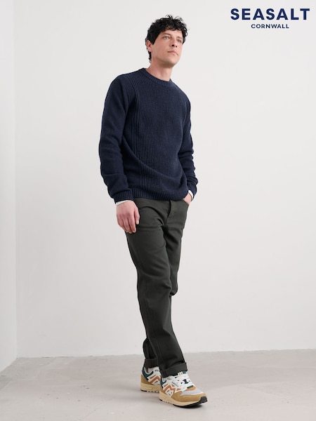 Seasalt Cornwall Blue Porthcew Jumper (G14131) | £100