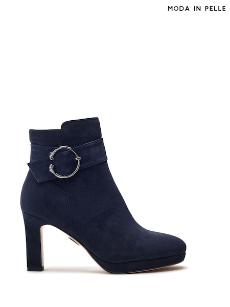 Pelko Leopard Buckle Platform Ankle Boots (G14296) | £99