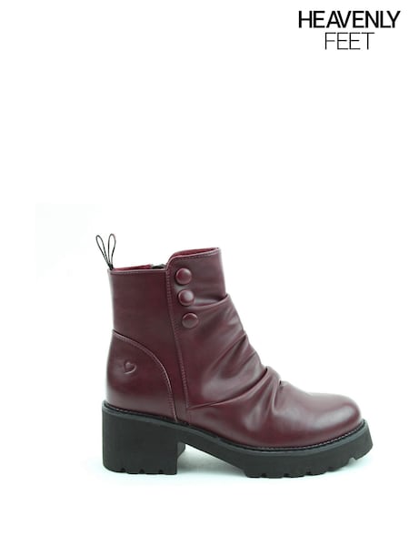 Heavenly Feet Purple Sultan Ankle Boots (G14344) | £65