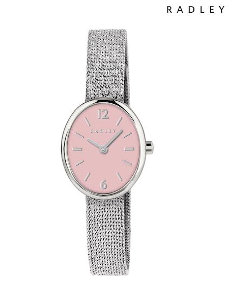 Radley Silver Gold Plated Oval Case Mesh Bracelet Watch RY4662 (G14419) | £85