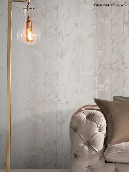 Graham & Brown Sand Wild Flower 10M Wallpaper (G14439) | £65