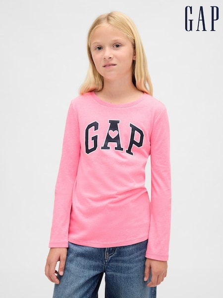 Gap Pink Logo T-Shirt (4-13yrs) (G14564) | £10