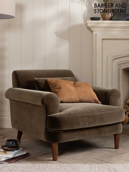 Barker and Stonehouse Green Cassian Accent Chair (G14825) | £755