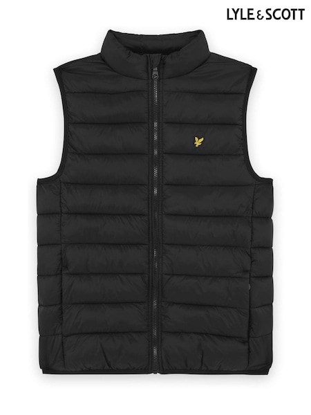 Lyle & Scott Black Light Weight Padded Gilet (G14899) | £65