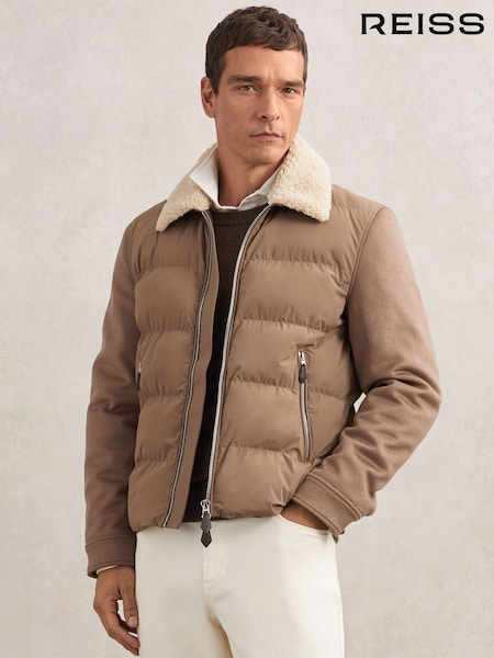 Reiss Light Brown Maximus Jacket (G14984) | £298