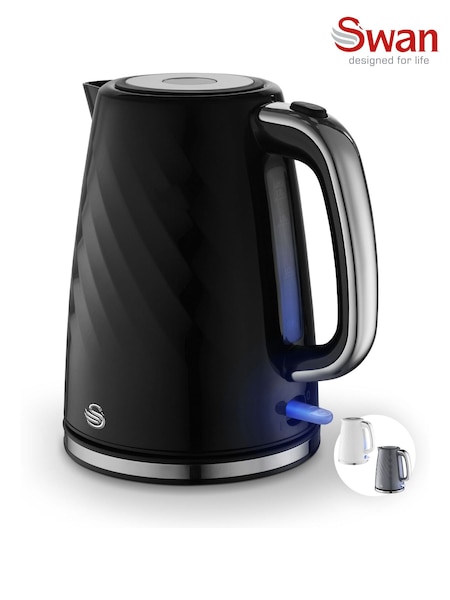 Swan Black Windsor Rapid Boil 1.7L Kettle (G15203) | £20