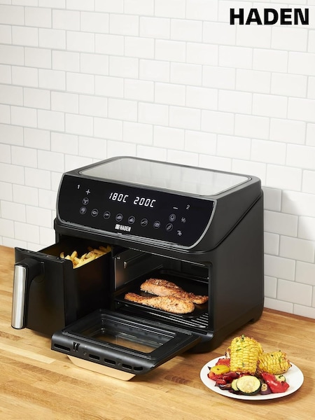 Haden Black 12L Dual Drawer Air Fryer (G15609) | £99