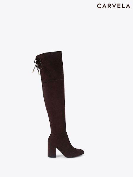 Carvela Brown Vito OTK Boots (G15653) | £159