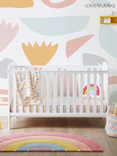 Ickle Bubba White Coleby Classic Cot Bed and Fibre Mattress (G15698) | £230