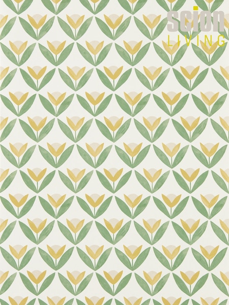 Scion Honey Tulip Trellis Oakham A4 Wallpaper (G15714) | £1