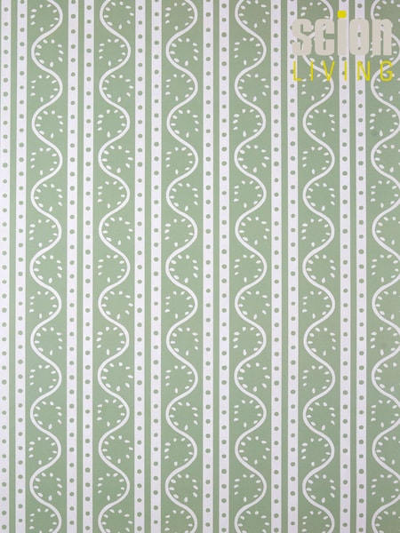 Scion Sage Split Pea Oakham A4 Wallpaper (G15730) | £1