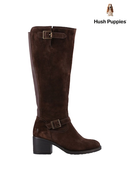 Hush Puppies Heidi Brown Boots (G16066) | £135