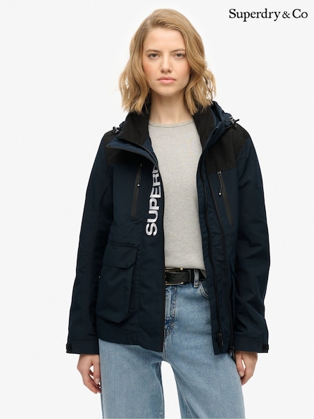 Superdry Blue Colour Block Ultimate Windbreaker Jacket (G16341) | £100