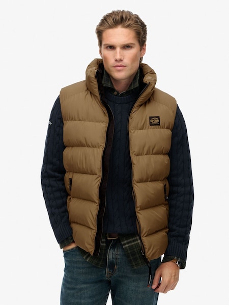 Superdry Yellow Sports Puffer Gilet (G16349) | £85