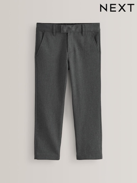 Grey Longer Leg Regular Waist School Trousers (3-17yrs) (G16403) | £8 - £16