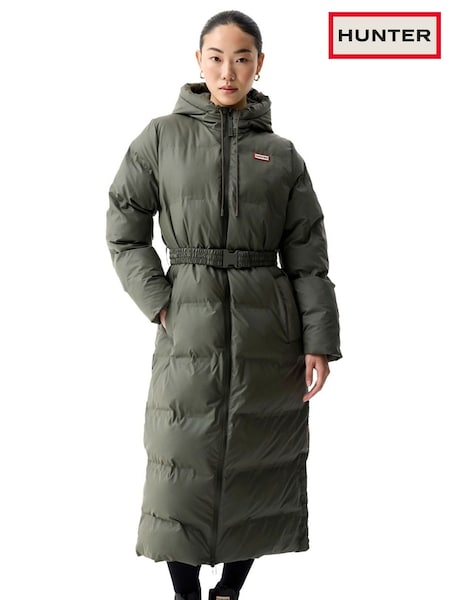 Hunter Hutchison Sonic Long Puffer Black Jacket (G16464) | £280