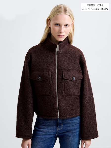 Brown Dover Boucle Jacket (G16468) | £120