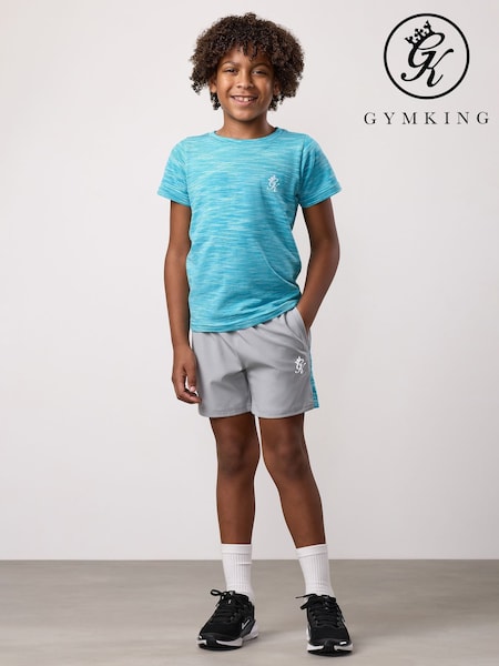 Gym King Blue Kids Space Dye T-Shirt (G16486) | £22