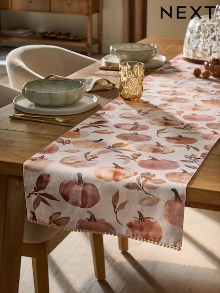 Autumn Pumpkin Table Runner