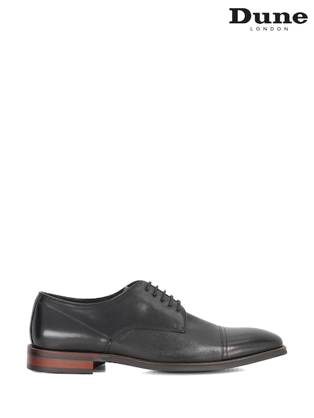 Dune London Black Stones Derby Shoes (G16996) | £129