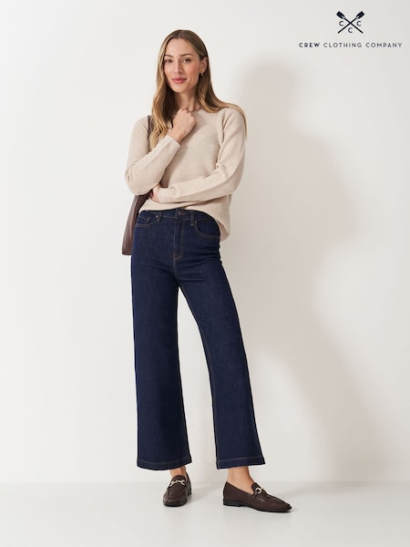 Blue Relaxed Leg Cropped Jeans (G18225) | £59